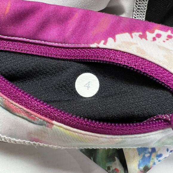 Lululemon Run Inspire Crop II All Full-On Luxtreme SIZE 4 Pigment Wave Black - Picture 4 of 11